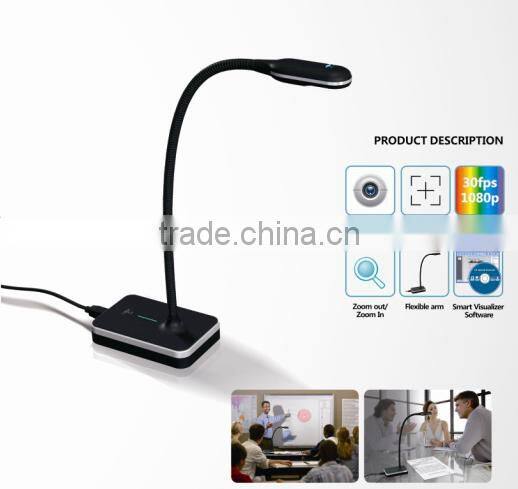 goose neck webcam auto focus led portable document camera scanner