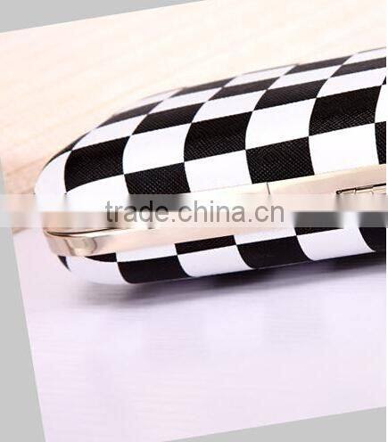 Black White Gum party evening bag high grade PU leather evening bag
