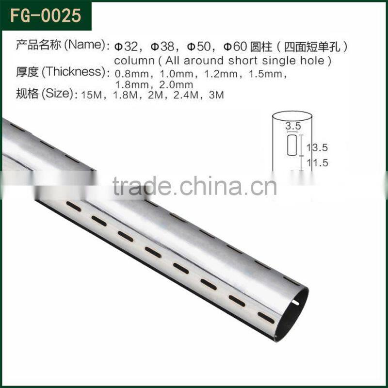 50mm diameter slotted metal round tube /iron slotted round pipe