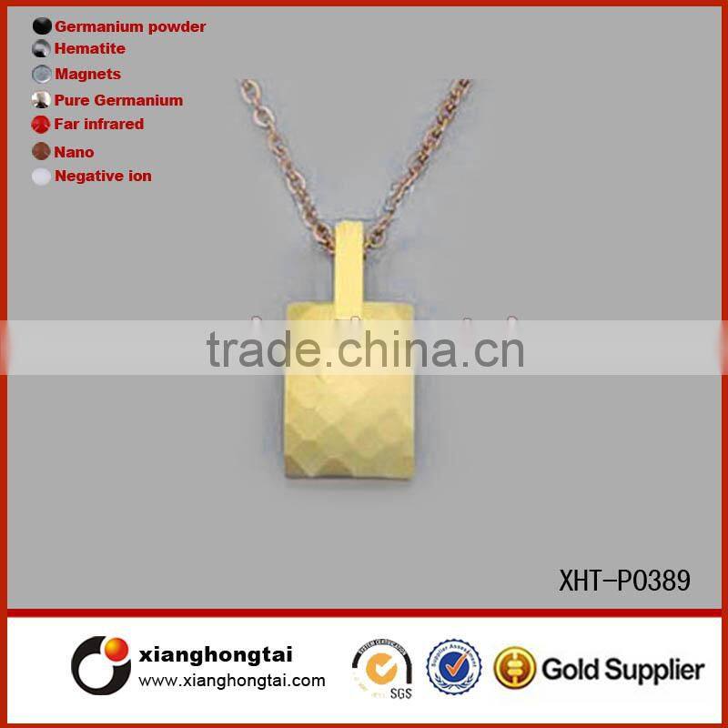 Powerful Custom Stainless Steel 18k gold pendant