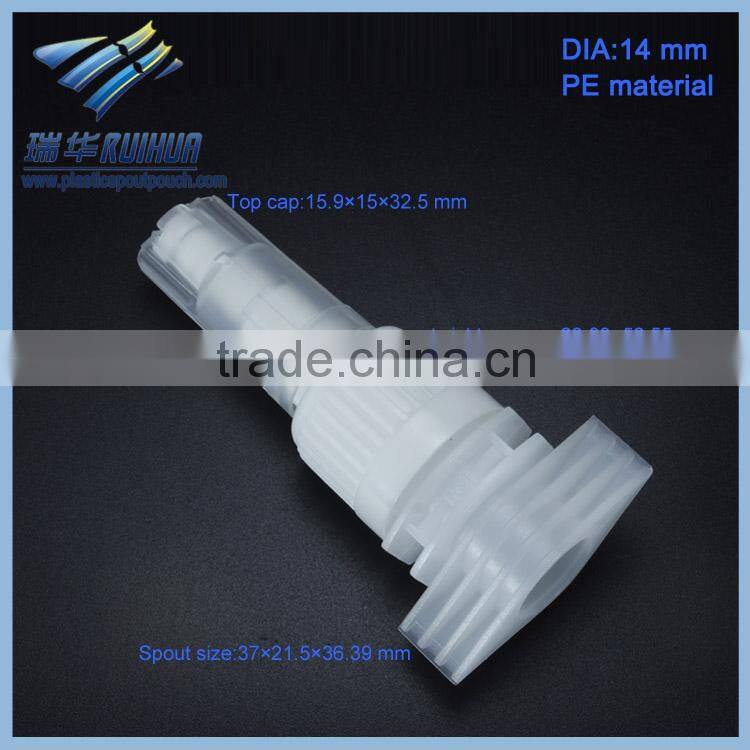 Wholesale 14mm plastic chemical spout for pouches