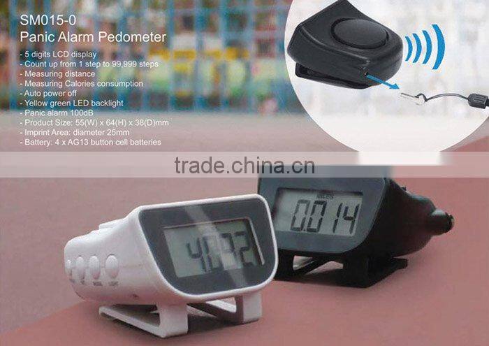 Panic Alarm Pedometer (SM015-0) digital LCD display