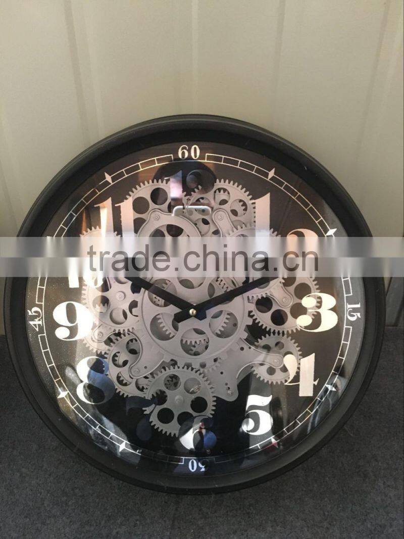 Large Decorative Wall Clocks Quartz Gear Clock