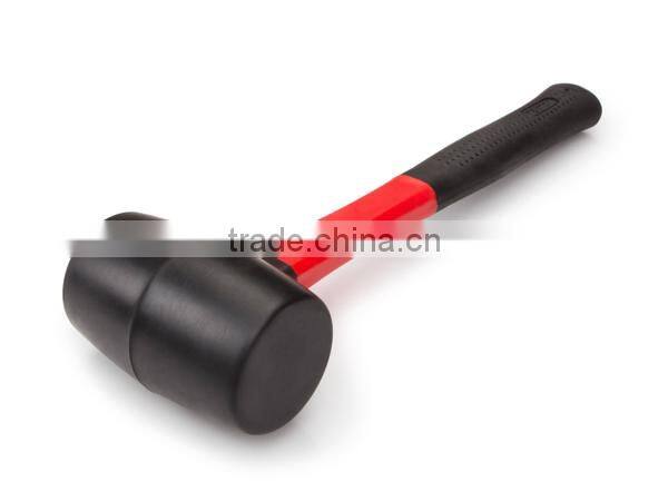 plastic mallet, rubber mallet hammer Fiberglass Handle Rubber Mallet, 16-Ounce