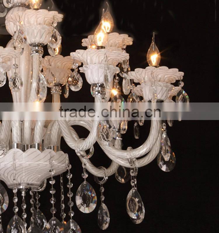 White Glass home decoration chandeliers