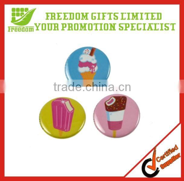 Hot Selling Custom Brand Cute Tin Badge Buttons