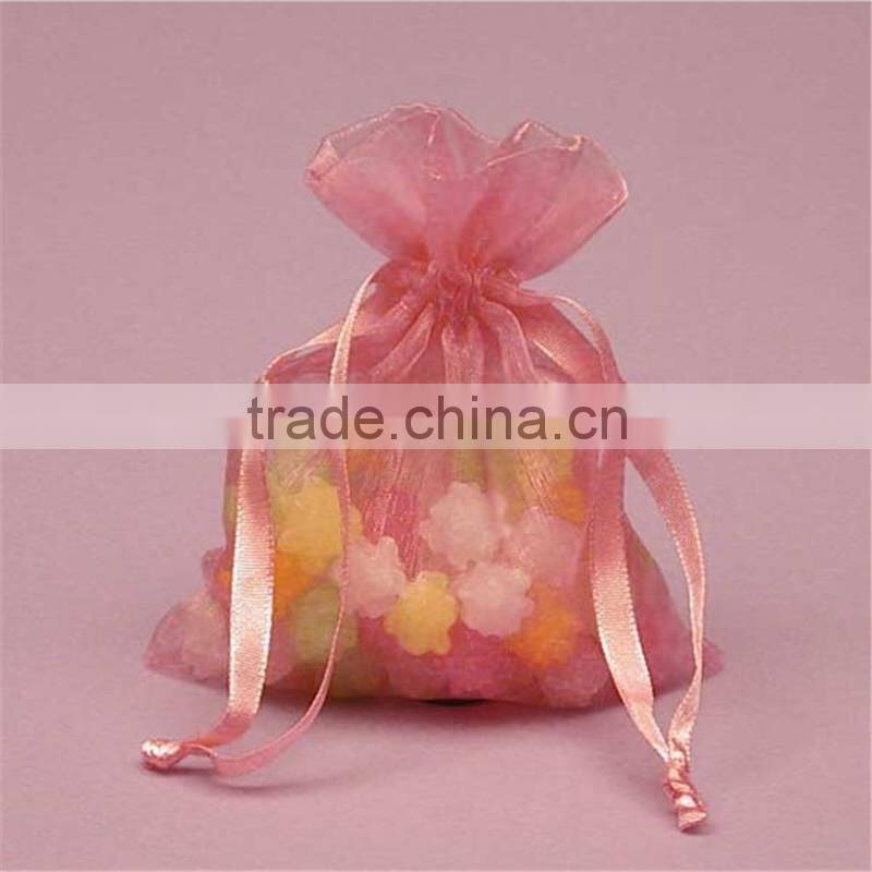 Custom made drawstring jewelry pouch organza gift bags