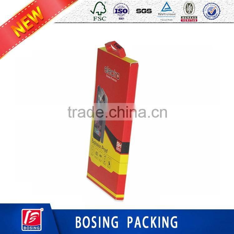 custom phone screen protector paper box packaging box