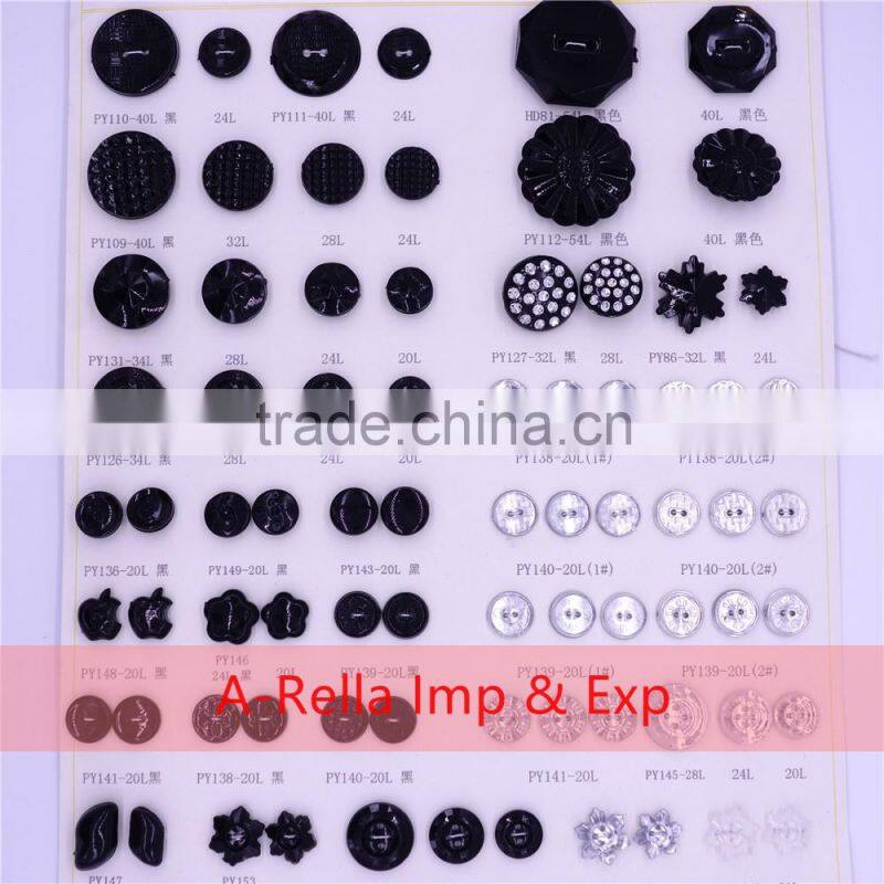 Round Shape 4 holes buttons for garment resin materials