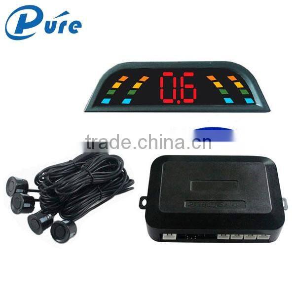 4 Sensors Wireless Car Park Sensor/Auto Parking Sensor System with Three-step BiBi Sound or Human Voice Alarm