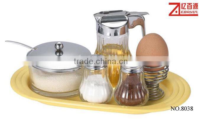 Hot sellling glass salad dressing bottle set