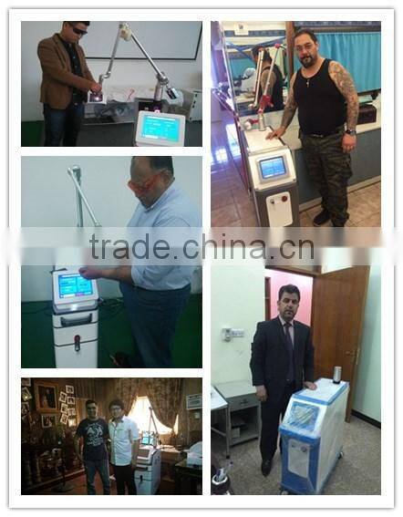2015 Newest! High Power Q switch tattoo removal nd yag laser machine