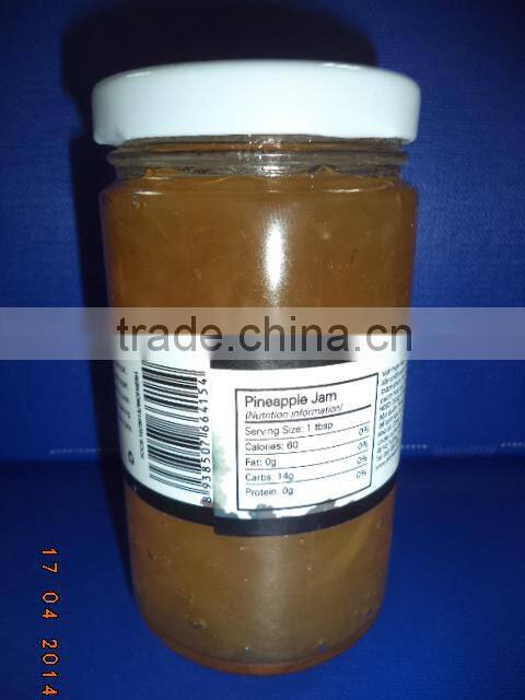 VIETNAM HIGH-QUALITY 250GR JAR PINEAPPLE JAM FMCG products