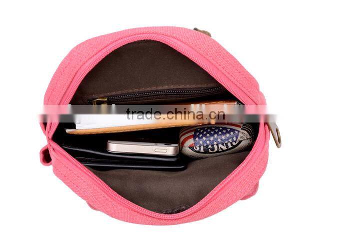 Alibaba China made Durable thick washed men&women canvas waist bag
