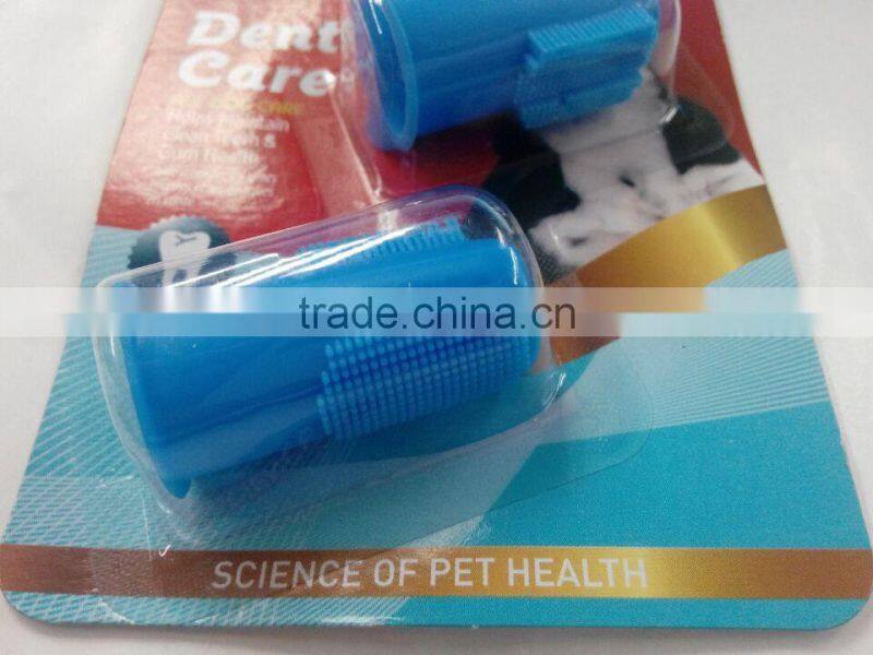 wholesale Pet Tooth Cleaning Animal Silicone Dog/pet Finger Toothbrush
