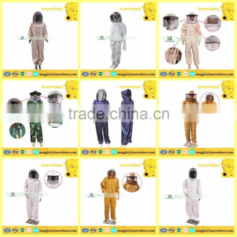 Wholesale various high quality beekeeping gloves/White sheepskin & White cloth