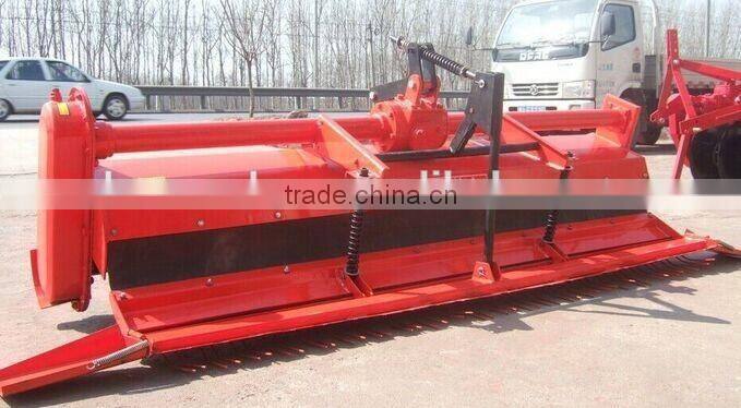 Farm tractor rice and wheat gear & chain drive rotary tiller