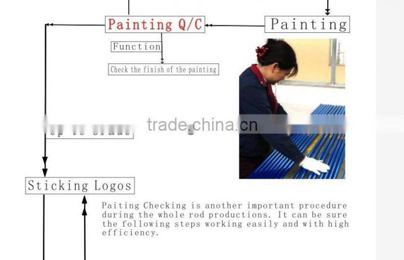 Solid glass high quality ice fishing rods