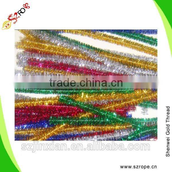 Chenille stem ornaments,Glitter Chenille Stem,Metallic Chenille Stem