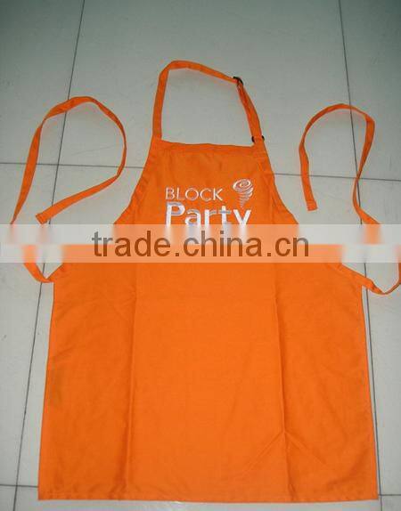 Adjustable neck strap black bib apron for waiter