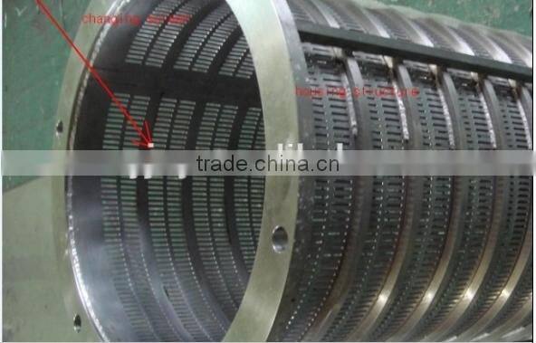 Stainless steel double screw fruit juicer machine/apple extruder for food industry use