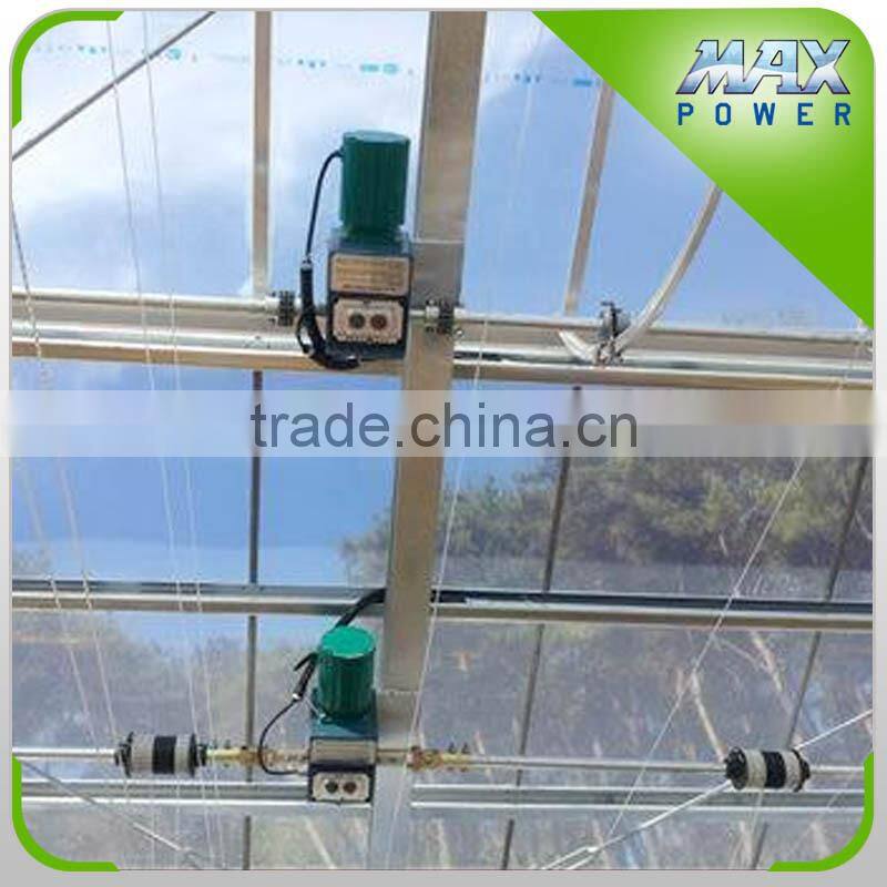 Greenhouse window automatic electric open gear