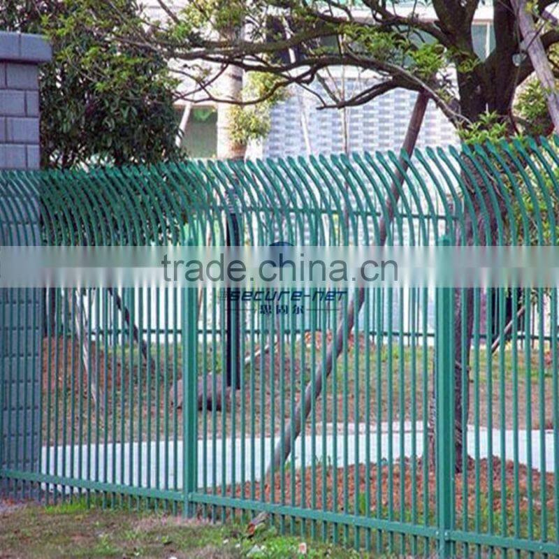 cheap used wrought iron garden fence/decorative fence design/galvanized iron guardrail