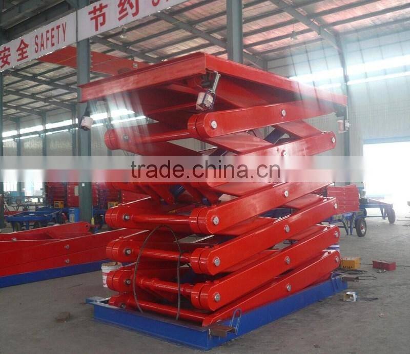 Heavy Duty Hydraulic Cargos Lifter For 4tons Capacity 16m Height