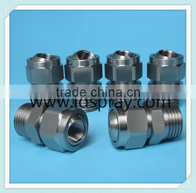 1/4 X 1/4 SS Stainless steel adjustable ball connect joint swivel with nozzles