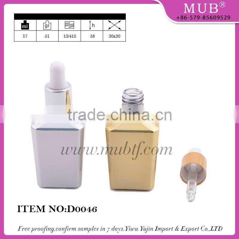 2016 new glass stick bottle; easy taking perfume bottle, 14ml UV glass dropper bottle