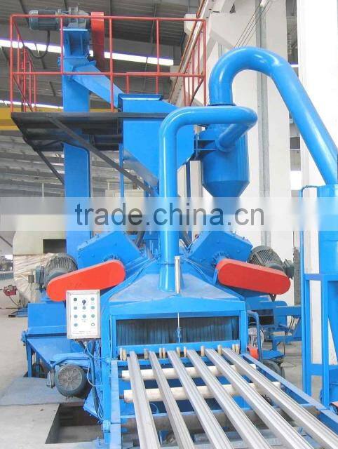 aluminium profile shot blasting machine