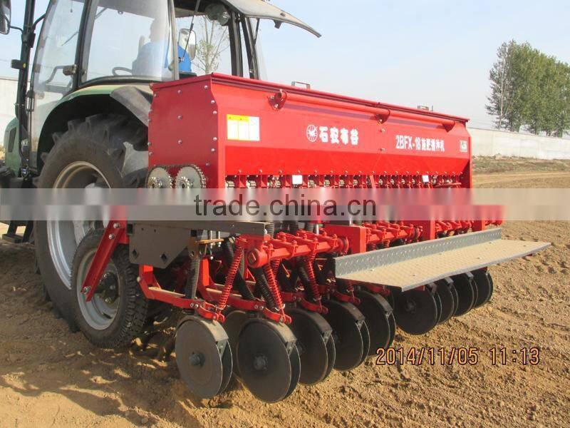 4 wheel tractor drill seeder