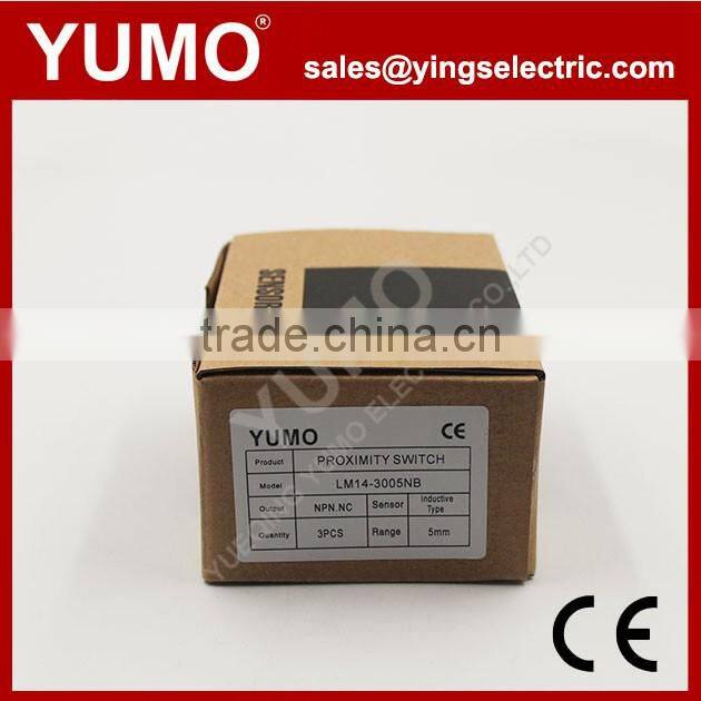 LM14-3005NB inductive proximity switch 14mm sensing range 5mm NPN sensor