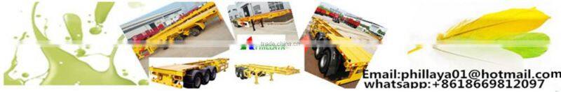 Phillaya semi trailer 2 axle 3 axle 20ton 30ton 40ton skeleton container utility trailer for sale