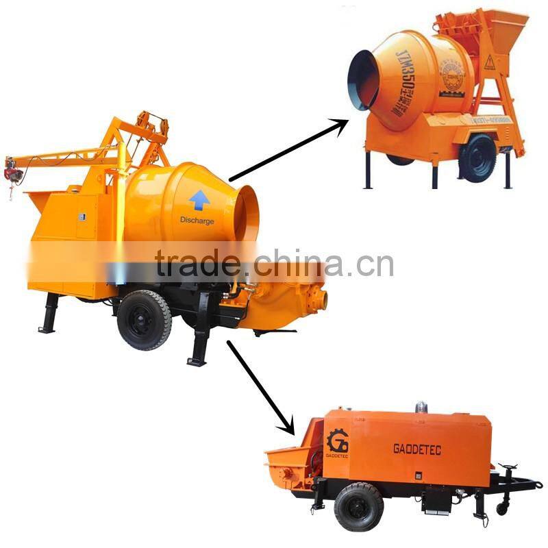 China made hydraulic concrete pump with mixer machine China price