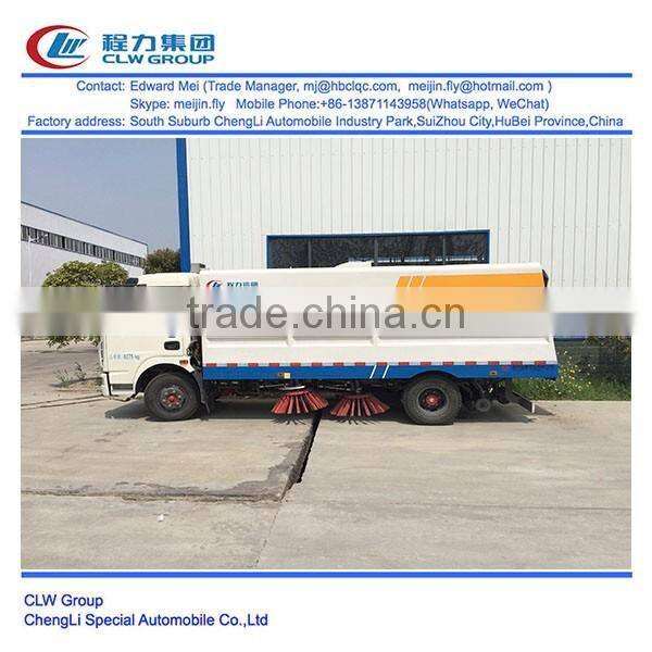 dongfeng 4*2 type 120hp 8 ton road sweeper truck