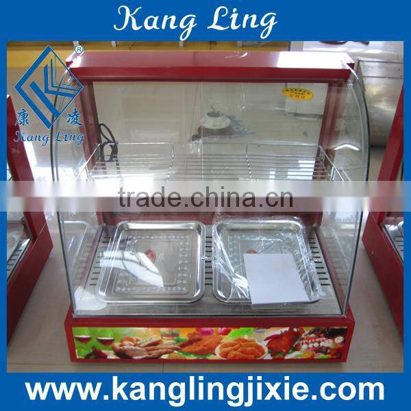 2 floors food warming showcases