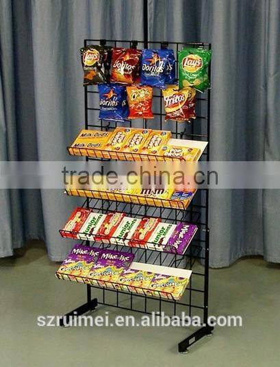 customized multi-layer supermarket snack rack