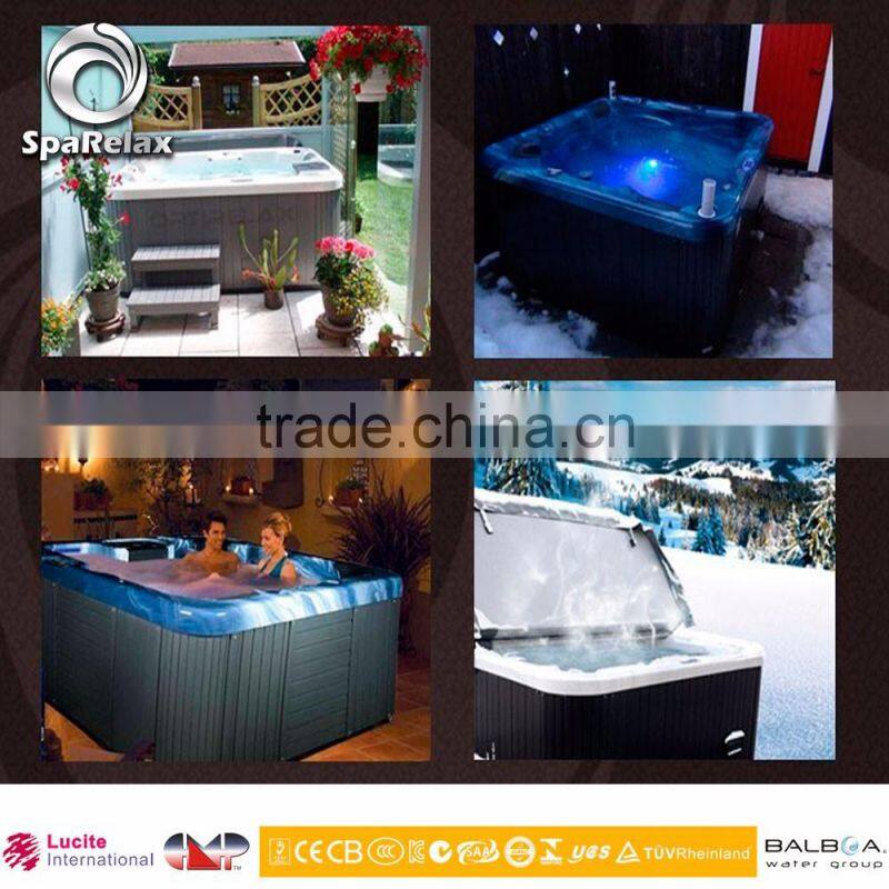 New design CE approved 2 person outdoor spa bathtub with sex massage US Acrylic Microsilk Balboa spa