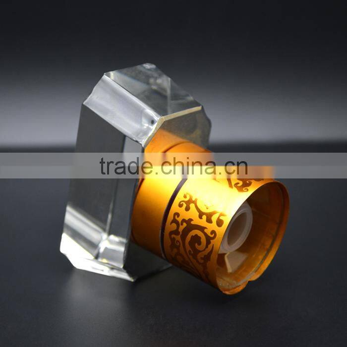 Custom glass stopper crystal aluminum wine glass bottle cap