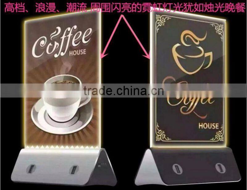 Desktop private mode mobile power bank neon photo album multi-functional power bank factory direct