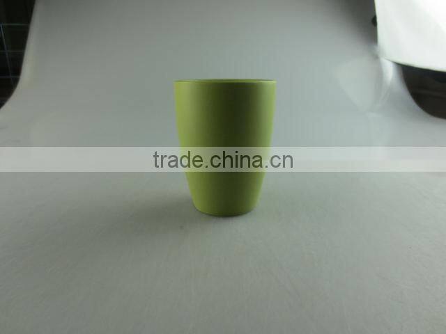 Cheap stocked colorful round ceramic cup without handle