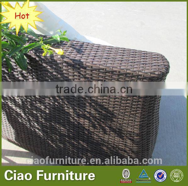 outdoor furniture rattan sun bed garden sofa cum bed