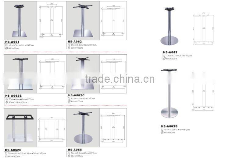 backrest cast iron outdoor garden table base for sale