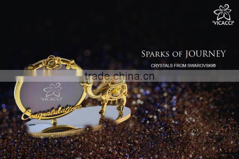 24K Gold Plated Camel with Hump and Photo Frame Best Gift for Congratulations