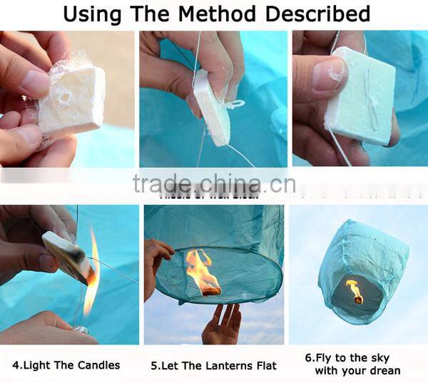 2015 Cheap wholesale ECO-friendly chinese paper flying sky lantern for christmas