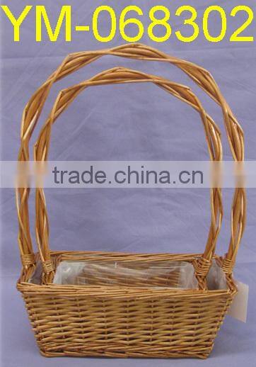 Boat Shaped Willow Basket