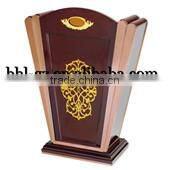 Wholesale Guangzhou hotel product wholesalers restaurant supplies wooden conference lectern podium wooden church rostrum T350