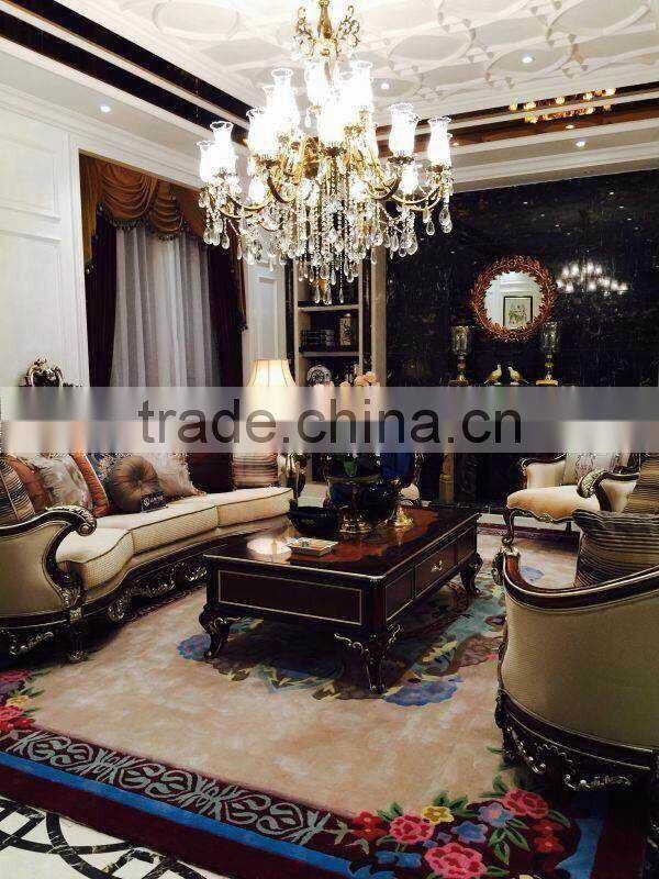 Ornate polyresin decorative framed mirror for indoor use