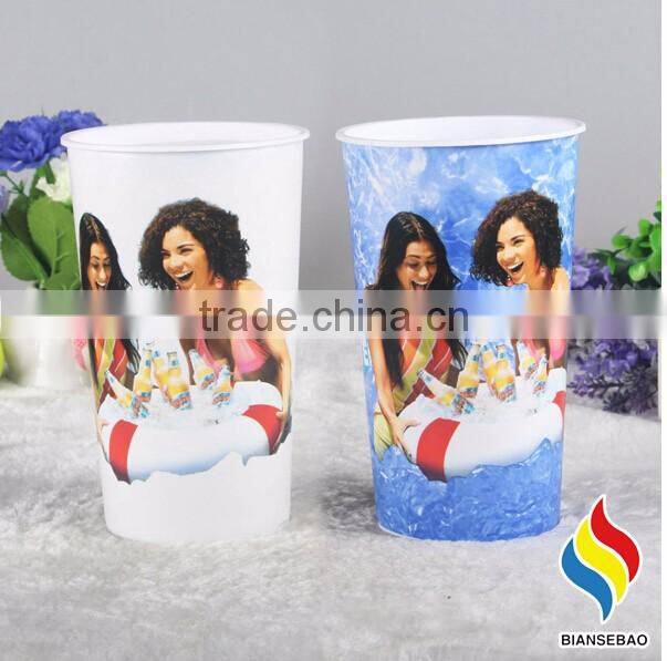 with printing Hot selling 16oz single wall plastic cups